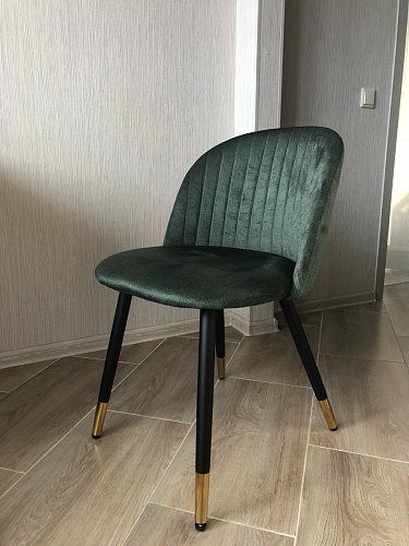 Стул на металлокаркасе Gabi 1 темно-серый / черный фото покупателя 53