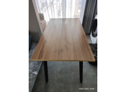 Стол Тринити Лофт 120 32 мм бетон / черный матовый фото покупателя 489