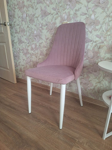 Стул на металлокаркасе Kora light blue / white фото покупателя 343