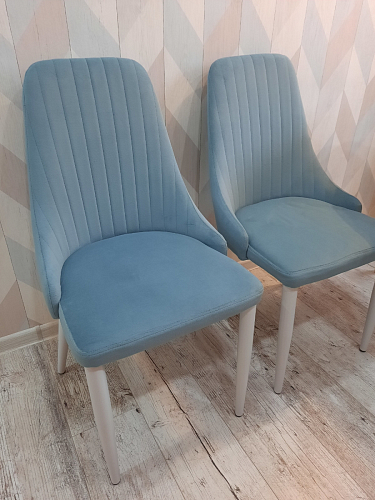 Стул на металлокаркасе Kora dark gray / black фото покупателя 243