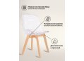 Пластиковый стул Vart clear / wood