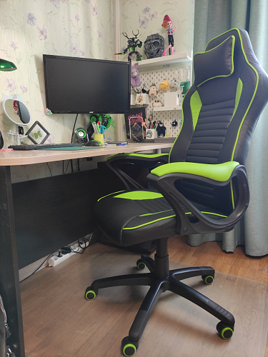 Компьютерное кресло Leon красное / черное фото покупателя 7