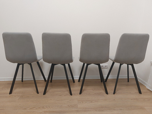 Обеденная группа Эделин темно-серый / дуб вотан / черный матовый фото покупателя 22