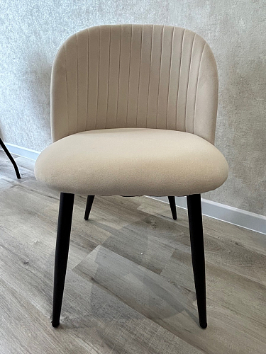 Стул на металлокаркасе Gabi 1 light blue / black / gold фото покупателя 685