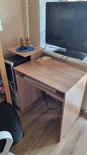 Стол компьютерный Джаз-24 правый венге фото покупателя 20