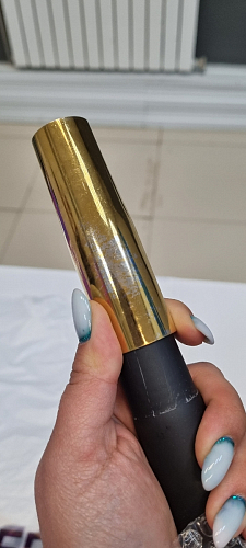 Стул на металлокаркасе Gabi 1 light purple / black / gold фото покупателя 164