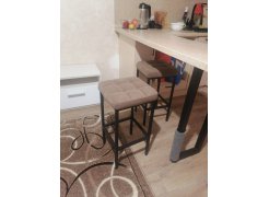 Барный стул Лофт кожзам d1 / черный матовый фото покупателя 99