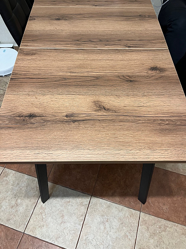 Стол Тринити Лофт 120 32 мм дуб галифакс табако / черный матовый фото покупателя 246