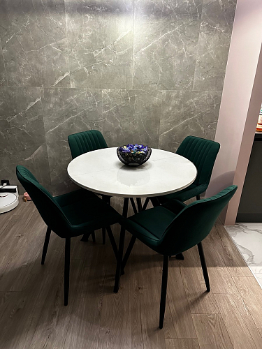 Стул на металлокаркасе Седа К латте / черный фото покупателя 31