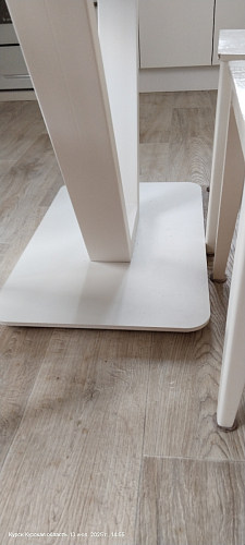 Стол на тумбе Бугун белый / золото фото покупателя 63