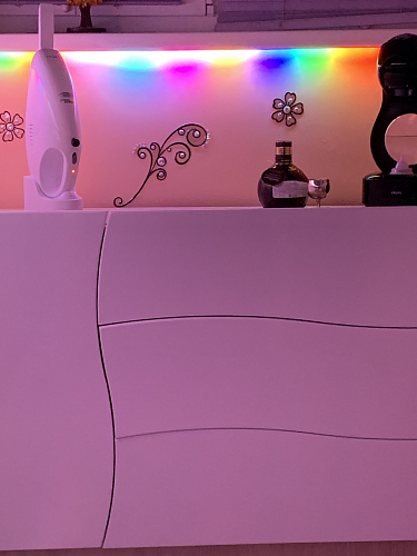 Комод Мебелеф - 32 левый итальянский орех / белоснежный глянец фото покупателя 1