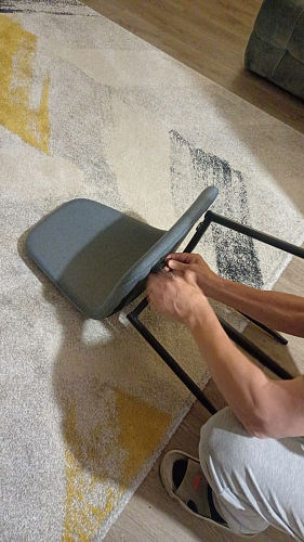 Стул на металлокаркасе Lilu pink / black фото покупателя 47