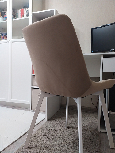 Стул на металлокаркасе Челси К крутящийся бирюзовый / черный фото покупателя 117