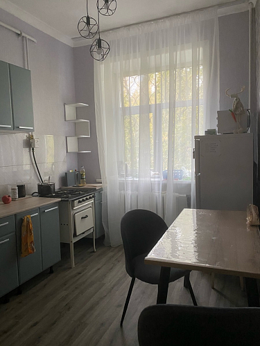 Стол Тринити Лофт 120 32 мм дуб галифакс табако / черный матовый фото покупателя 885