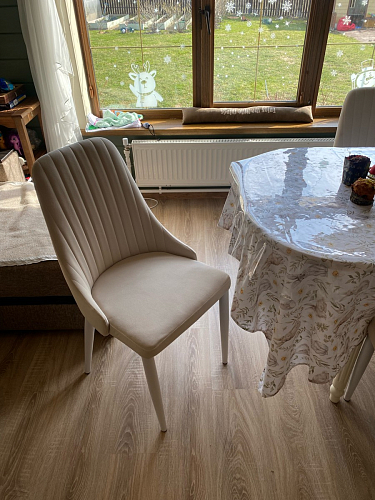 Стул на металлокаркасе Kora dark gray / black фото покупателя 468