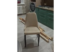 Стул на металлокаркасе Kora beige / black фото покупателя 139