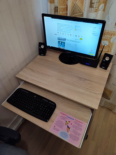 Компьютерный стол КСТ-15 бетон фото покупателя 14