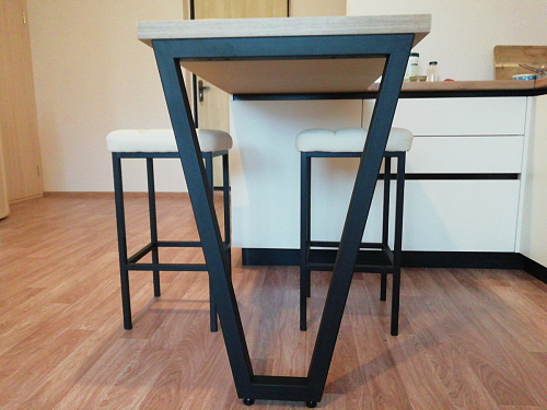 Барный стул Лофт микровелюр катания изумруд / черный матовый фото покупателя 87