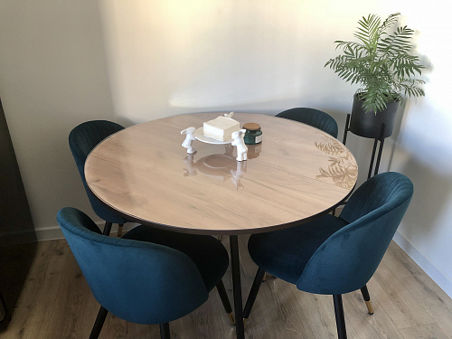 Стул на металлокаркасе Gabi latte / gold / black фото покупателя 886