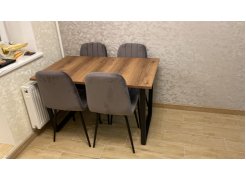 Стол Лота Лофт 120 25 мм сабия / черный матовый фото покупателя 100