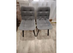 Стул на металлокаркасе Чилли светло-серый / черный фото покупателя 516