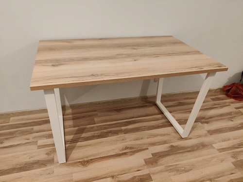 Деревянный стол Барон О 200 х 90 белая пленка шагрень / белый фото покупателя 51