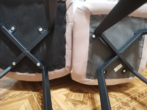 Стул на металлокаркасе Чилли темно-серый / черный каркас фото покупателя 636