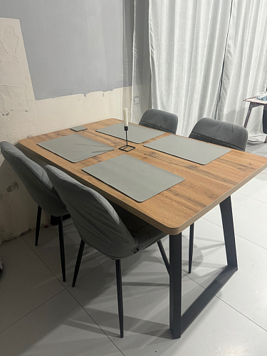 Стул на металлокаркасе Седа 360 К латте (velutto 08) / белый фото покупателя 208