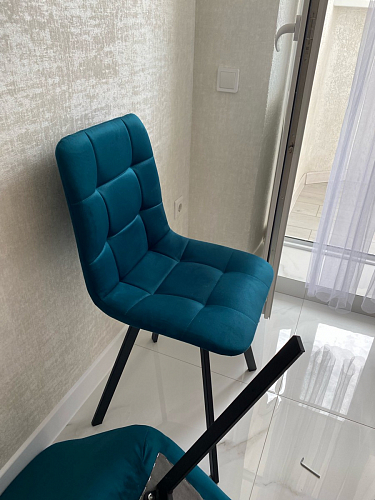 Стул на металлокаркасе Чилли К кирпичный / черный фото покупателя 140