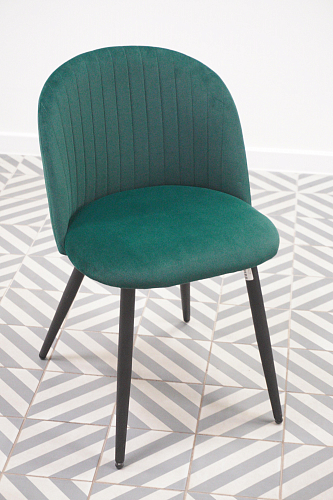 Стул на металлокаркасе Gabi 1 gray / black из шоурума 8