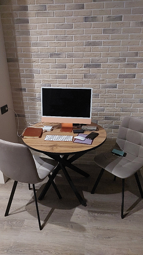 Стул на металлокаркасе Чилли зеленый / белый каркас фото покупателя 481