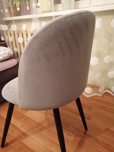 Стул на металлокаркасе Gabi gray / black фото покупателя 837