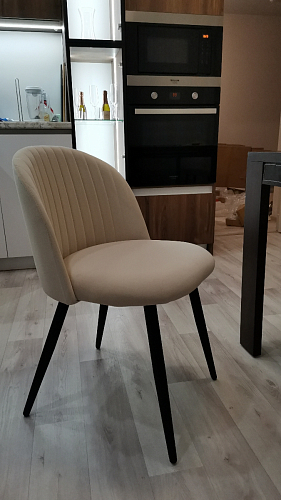 Стул на металлокаркасе Gabi 1 темно-серый / черный фото покупателя 17