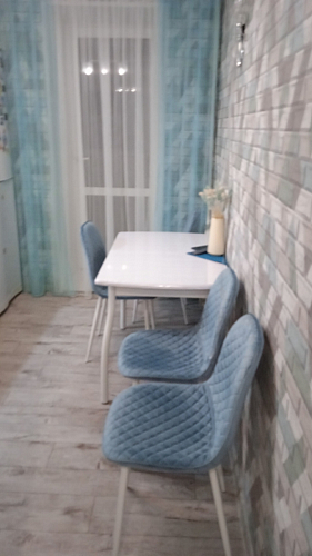 Стул на металлокаркасе Capri голубой фото покупателя 38