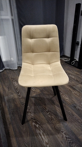 Комплект стульев Чилли 2 шт бежевый / черный фото покупателя 591