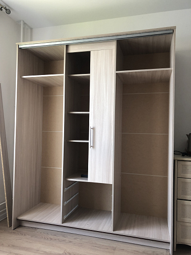 Шкаф-купе Фортуна белый / белый фото покупателя 3