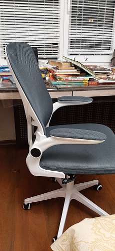 Компьютерное кресло Konfi gray / blue / white фото покупателя 52