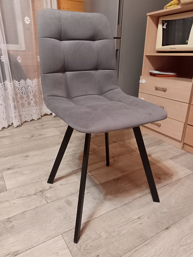 Стул на металлокаркасе Чилли черный / зеленый фото покупателя 1080