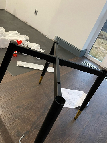 Стул на металлокаркасе Seda 1 green / gold / black фото покупателя 27