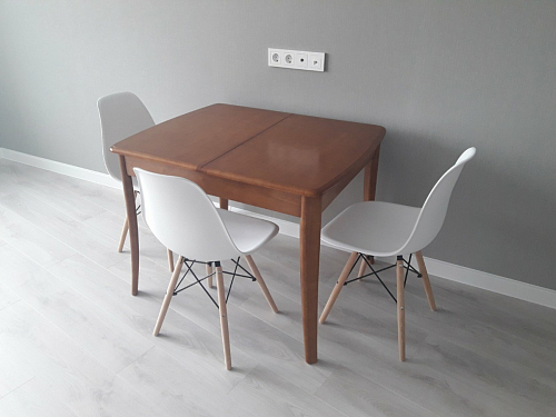 Пластиковый стул Eames PC-015 серо-голубой / дерево фото покупателя 315