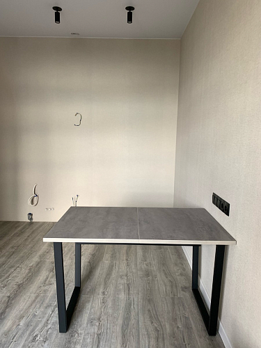 Стол Лота Лофт 120 32 мм бетон / черный матовый фото покупателя 211