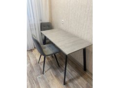 Стол Тринити Лофт 120 32 мм бетон / черный матовый фото покупателя 219