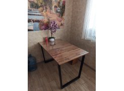 Стол Лота Лофт 140 25 мм черный матовый / бетон фото покупателя 79