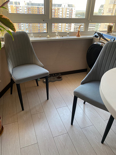 Стул на металлокаркасе Kora green / black фото покупателя 198