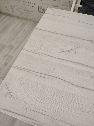 Стол Лота Лофт 140 25 мм черный матовый / дуб вотан фото покупателя 370