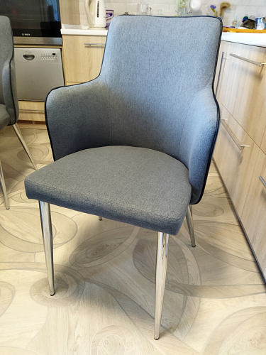 Стул на металлокаркасе Benza blue фото покупателя 4