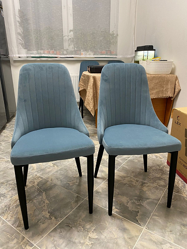 Стул на металлокаркасе Kora black / gray фото покупателя 170