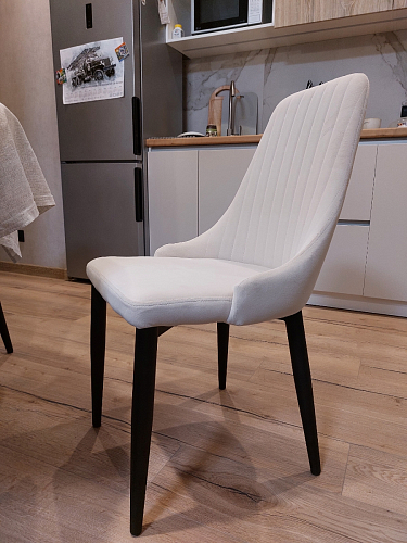 Стул на металлокаркасе Kora beige / black фото покупателя 148