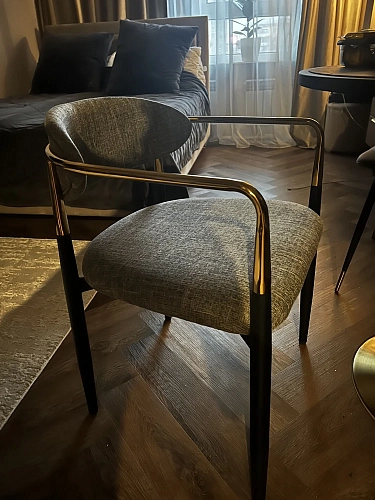 Кресло Lord gray / black / gold фото покупателя 10