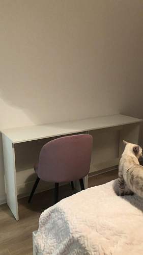 Стул на металлокаркасе Gabi 1 light purple / black / gold фото покупателя 281